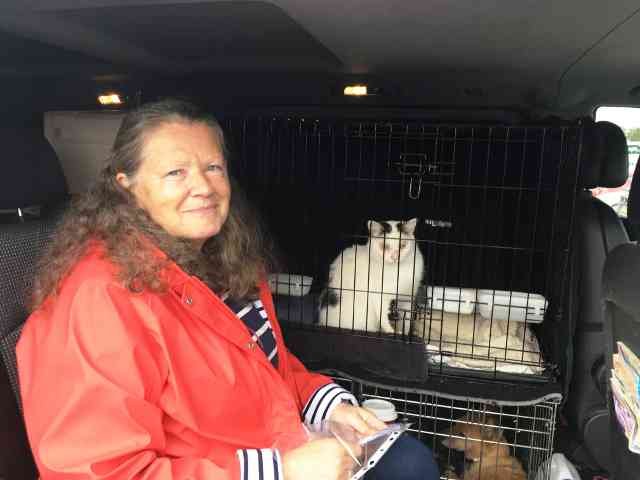 Elaine & Charlie on their journey from Lombez in France to Chapel-le-Frith in the Peak District, UK.